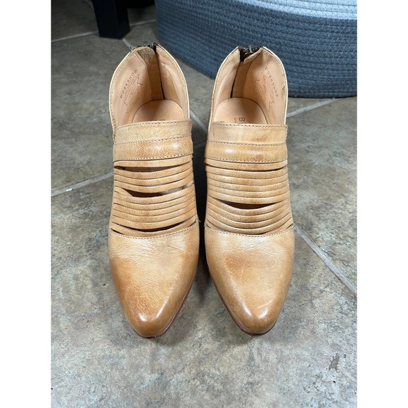 Bed Stu Tan Ankle Boots with Distressed Leather - Picture 9 of 9